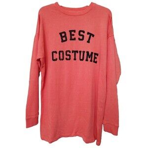 Grayson Threads Orange Long Sleeve Shirt BEST COSTUME Halloween Medium